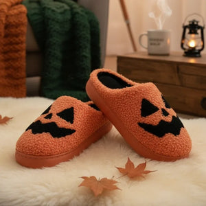 Orange tofflor pumpa ansikte